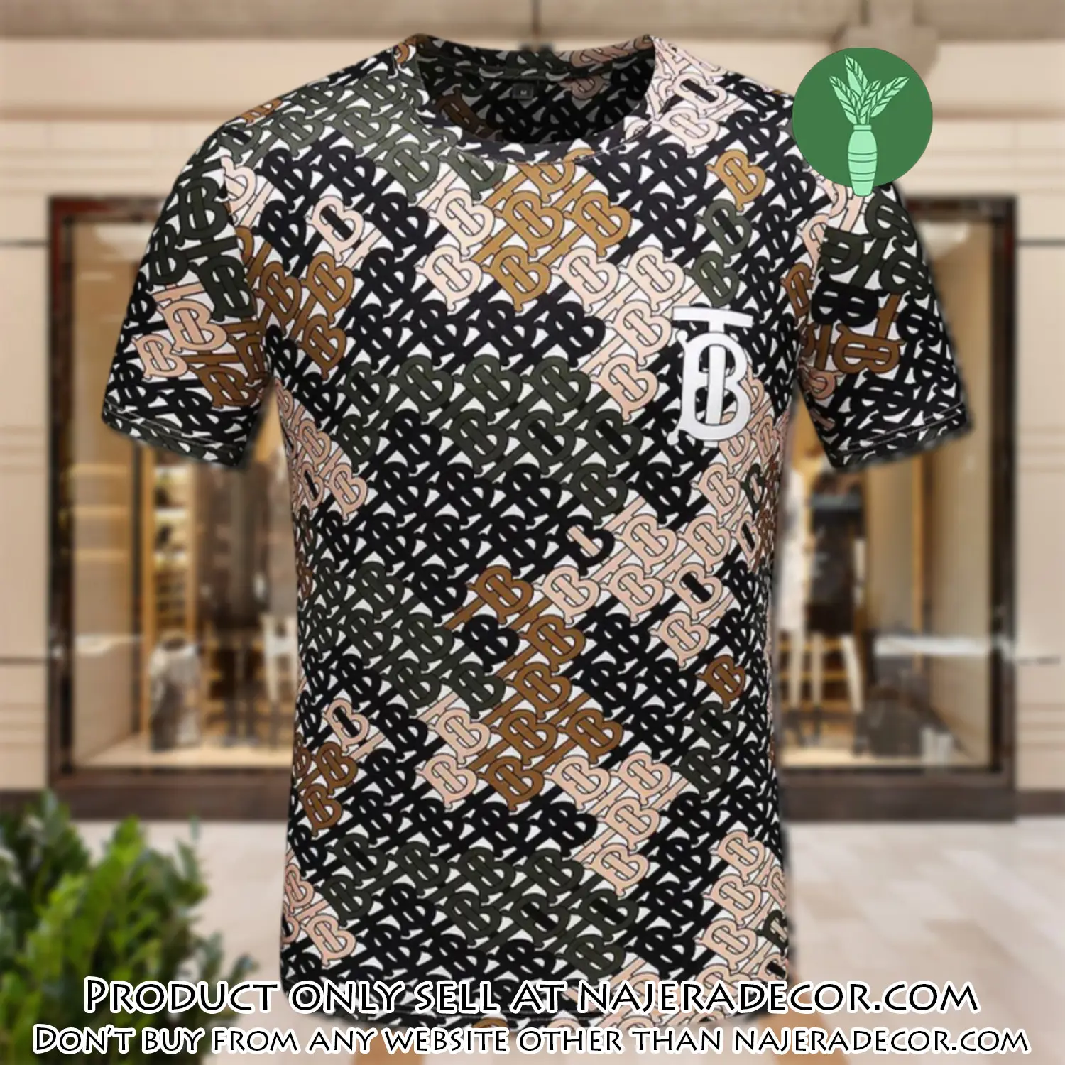 Burberry logo luxury brand premium unisex tshirt outfit for men women njr2935569